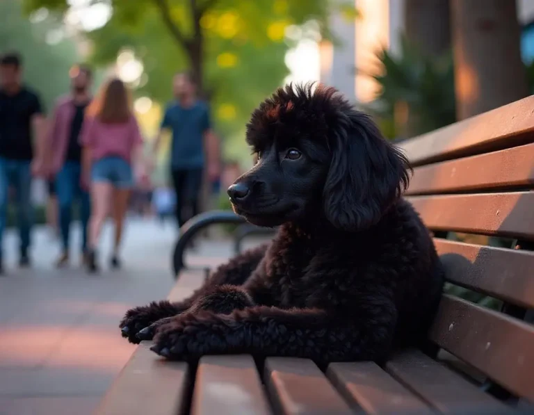 black-small-poodle